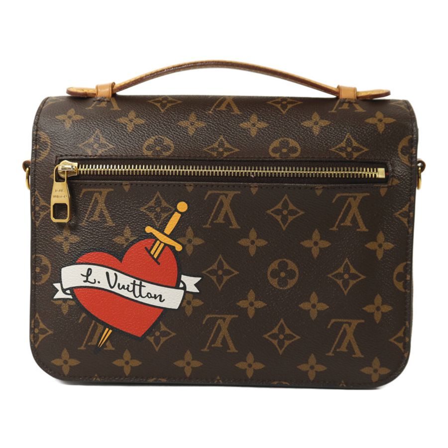 LOUIS VUITTON Monogram Patches Pochette Metis金扣手挽肩背兩用袋-1