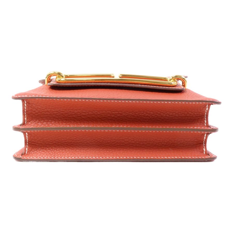 HERMES Clemence皮革 Roulis 23金扣肩背袋-3