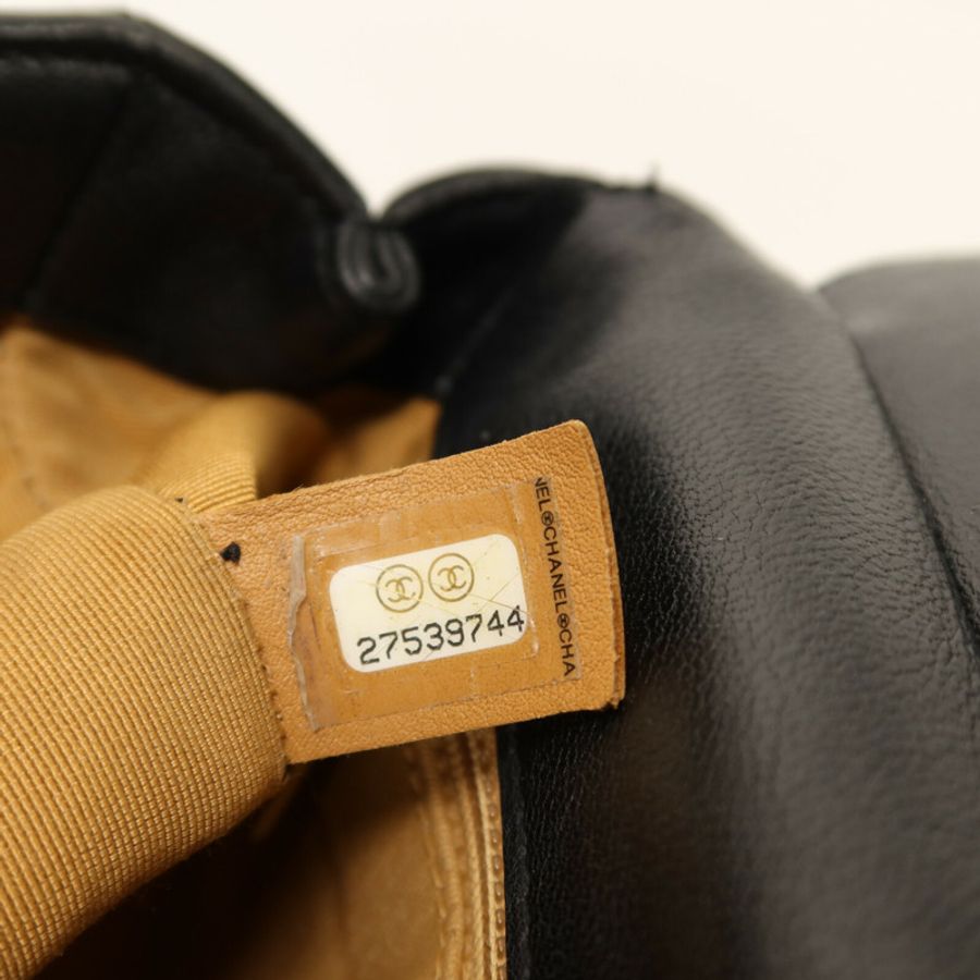 CHANEL 羊皮皮革Shoulder Bag金扣鏈帶肩背袋-6