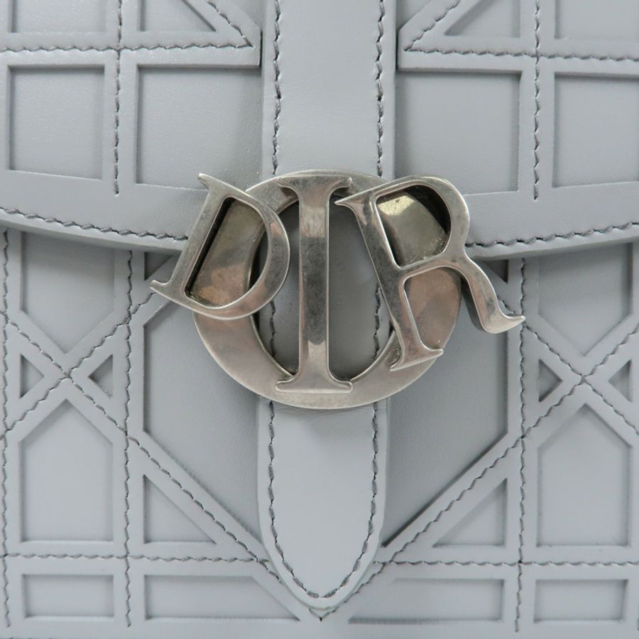 Dior 牛皮皮革Shoulder Bag銀扣肩背袋-7