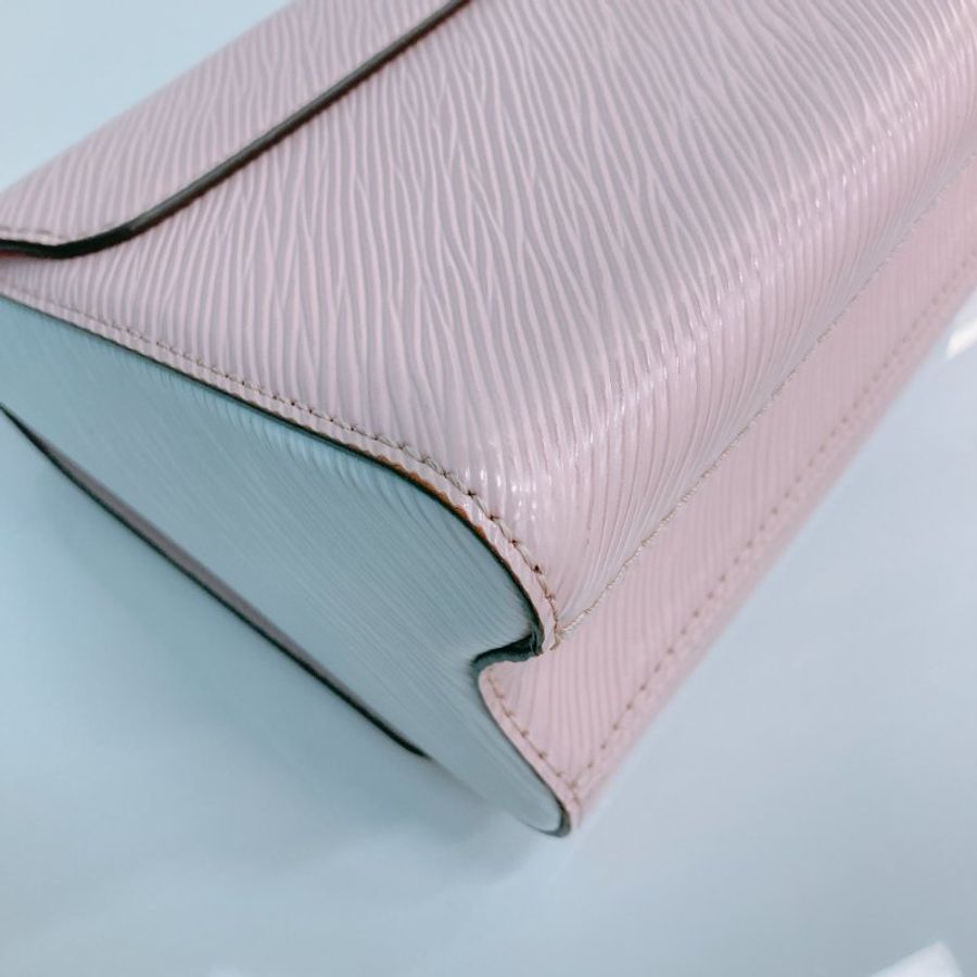 MS0598	Louis Vuitton 路易威登 扭扭包 小號 水波紋 樹皮紋 粉紅色 鴛鴦金扣 Twist PM Epi Pink and Stone x GHW-7