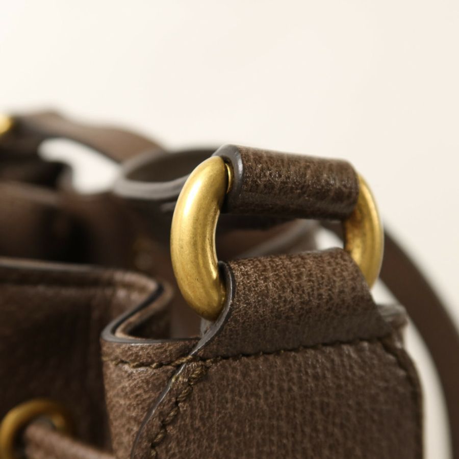 GUCCI 塗層帆布Ophidia Bucket Bag金扣肩背袋-9
