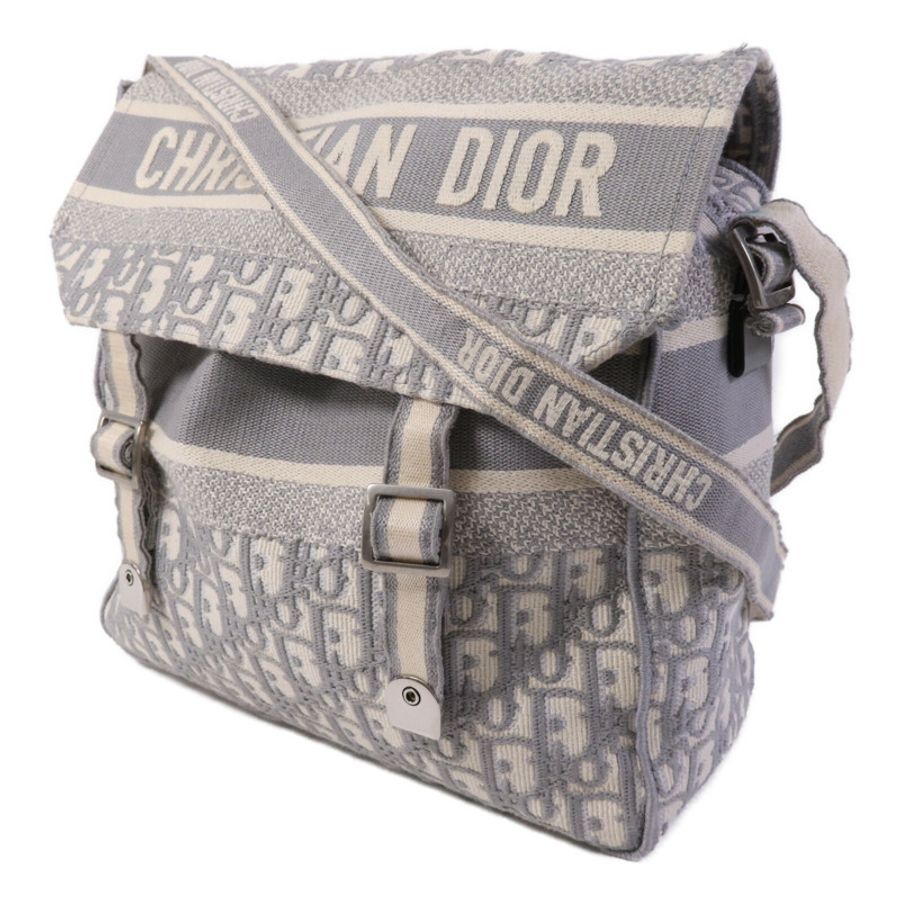 Dior 帆布Medium Diorcamp Bag銀扣肩背袋-2