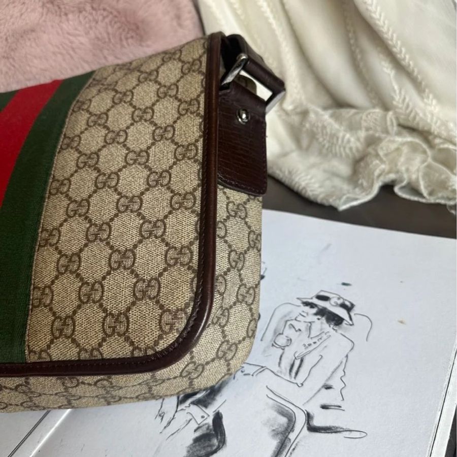 古馳 斜挎包 托特包 中古 老花 肩背包 二手包 路易威登 牛角包 / 腋下包 經典款 男生 女生 Gucci Ophidia messenger bag-4