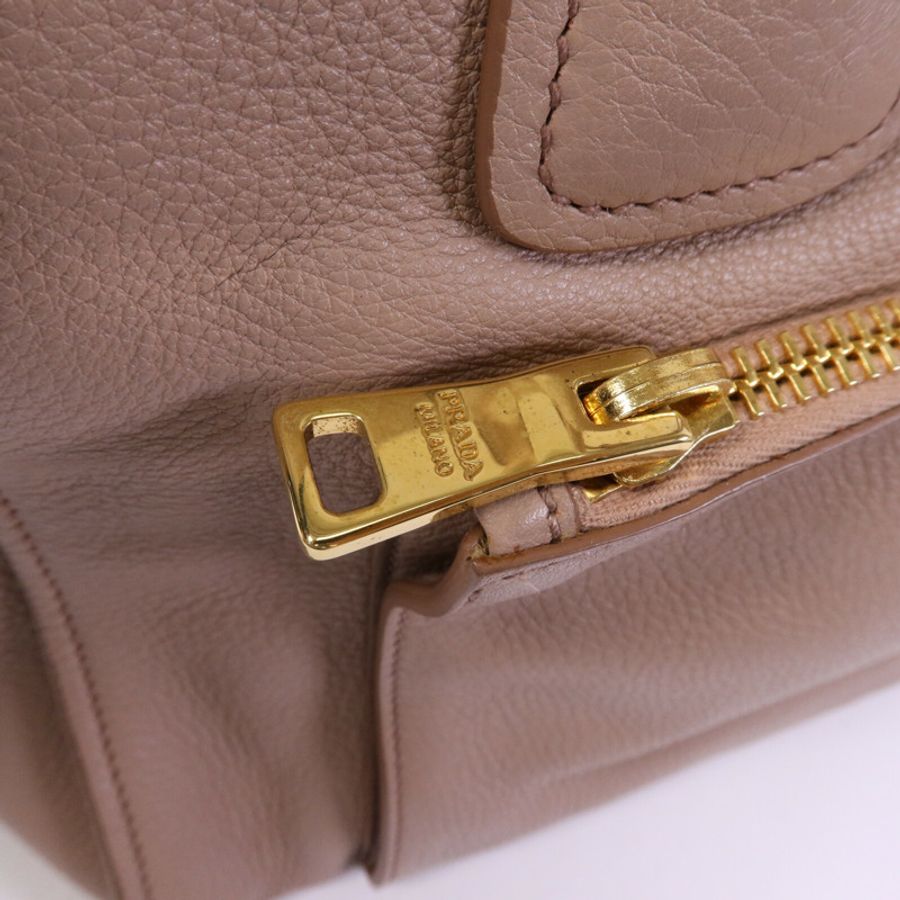 PRADA 牛皮皮革2 Way Shoulder金扣手挽肩背兩用袋-13