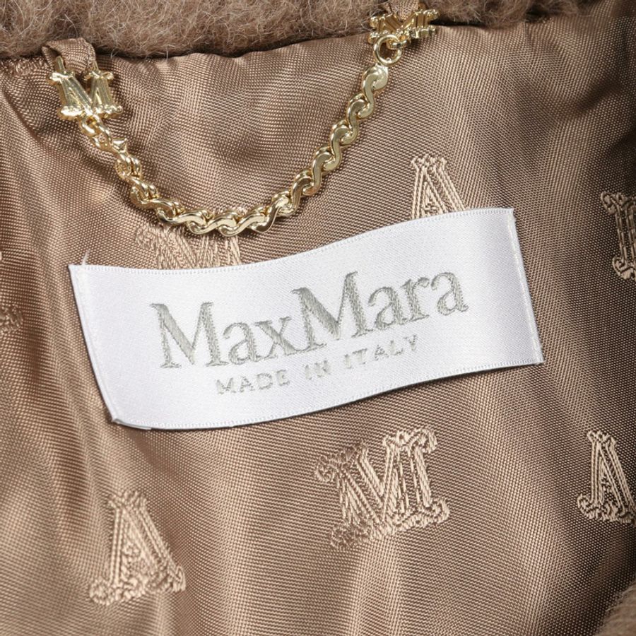 MAX MARA 泰迪熊披肩 其他外套 羊毛 絲綢 羊駝毛 灰色 二手 女款-2