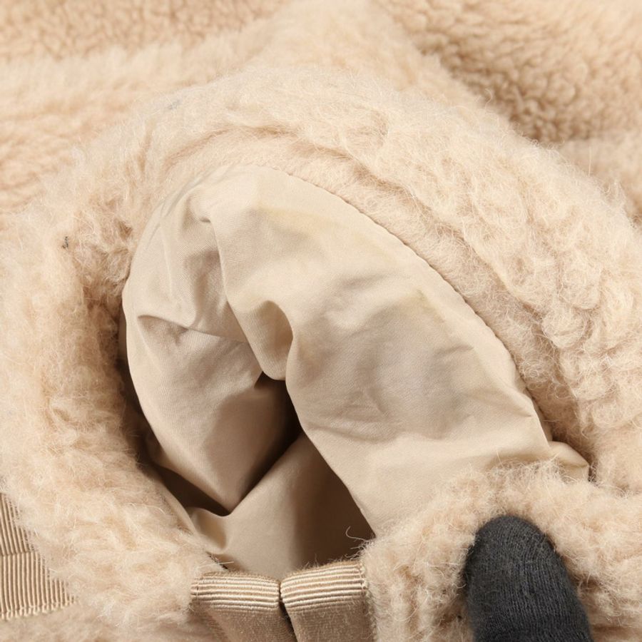 MAX MARA 泰迪熊拉鍊外套 其他外套 羊毛 絲綢 羊駝毛 米色 二手 女款-5