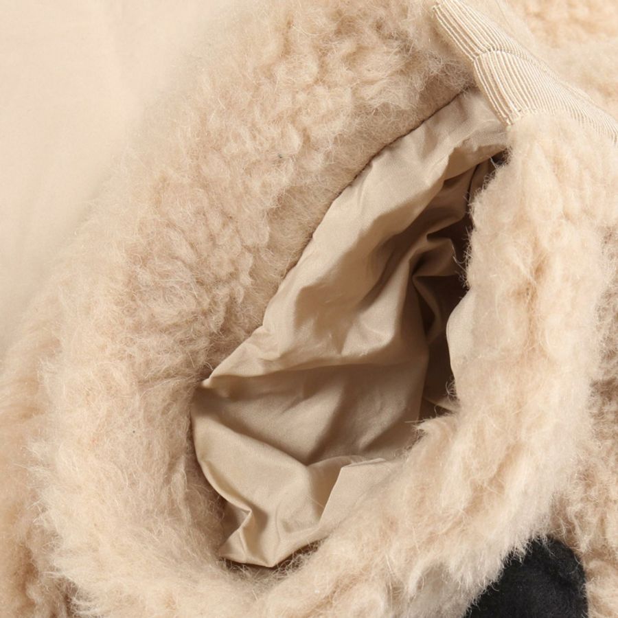 MAX MARA 泰迪熊拉鍊外套 其他外套 羊毛 絲綢 羊駝毛 米色 二手 女款-6