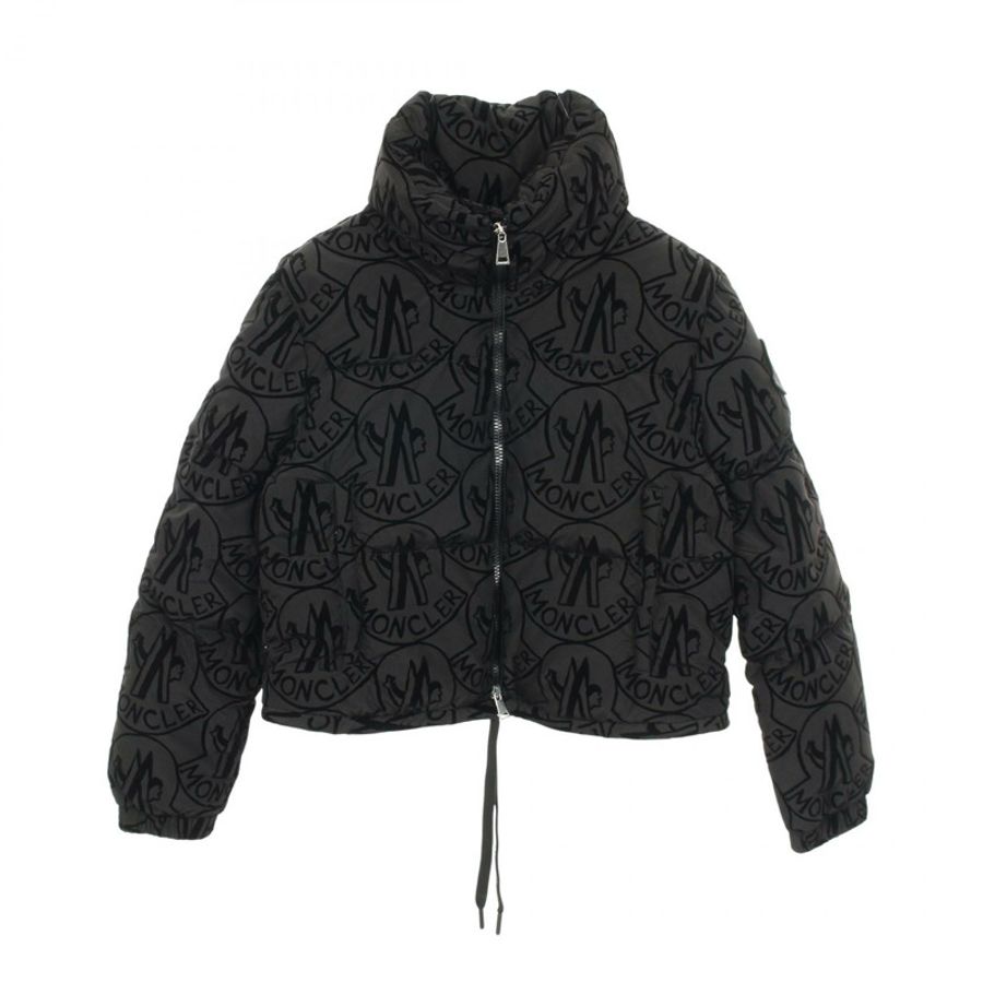 MONCLER MERLE 羽絨服，聚酯材質，黑色，二手，女款，00碼-0