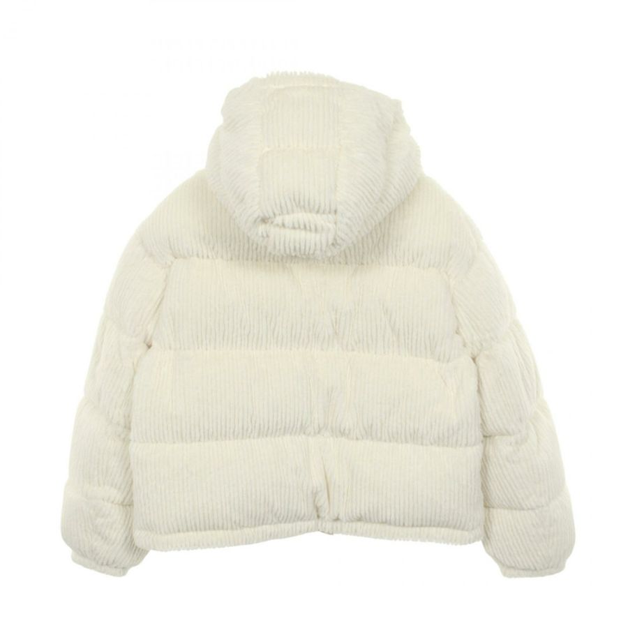 MONCLER DAOS 白色聚酯纖維羽絨服，二手女款-1