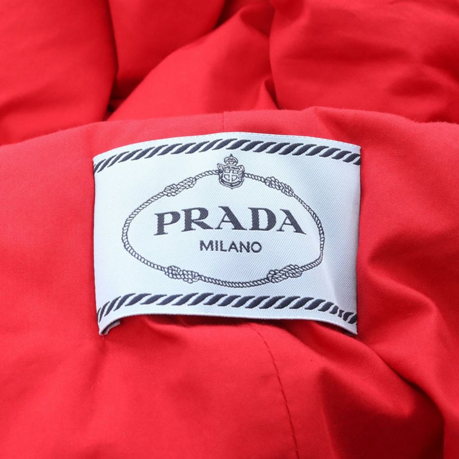 PRADA 紅色棉質羽絨服,二手女款 36 碼-2