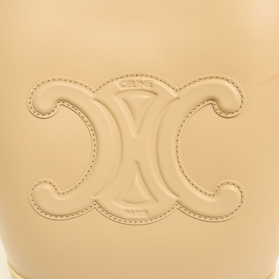 CELINE 牛皮皮革Cuir Triomphe金扣肩背袋-7
