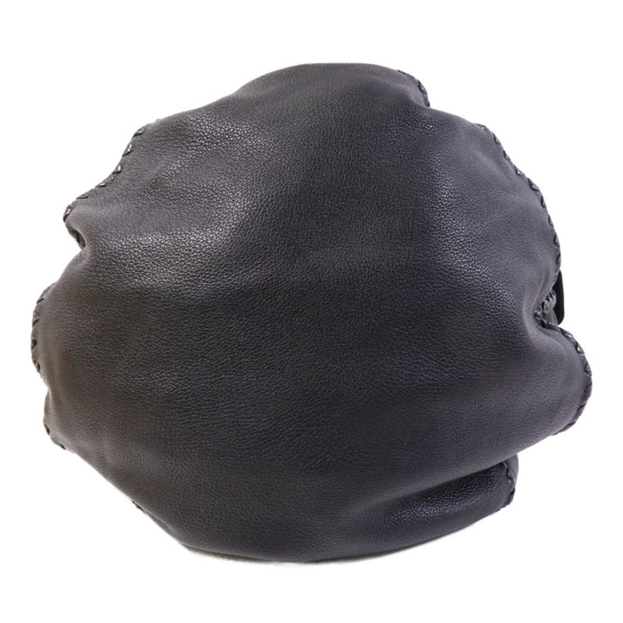 BOTTEGA VENETA 牛皮皮革Cushion Bag銀扣手挽袋-3