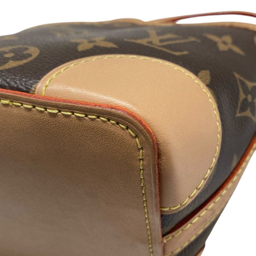 LOUIS VUITTON 路易威登 M57099 NOE PURSE MINI 迷你老花水桶包 PVC帆布 棕色 金釦-8