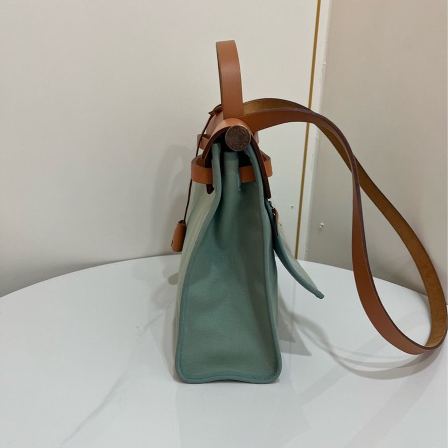 Hermes/愛馬仕 herbag31 手提單肩斜挎包 尺寸；31*25*10-2