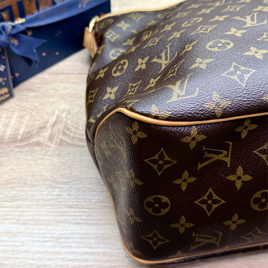 LV M40353 delightful MM單把肩背購物包托特包-15