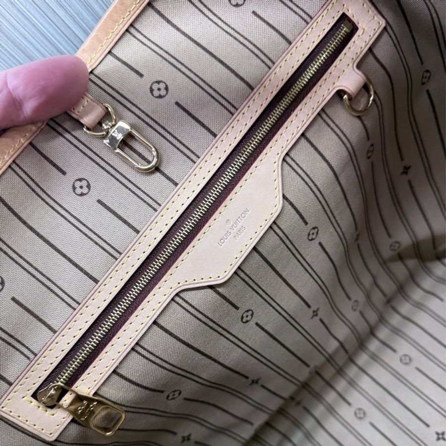 LV M40353 delightful MM單把肩背購物包托特包-20