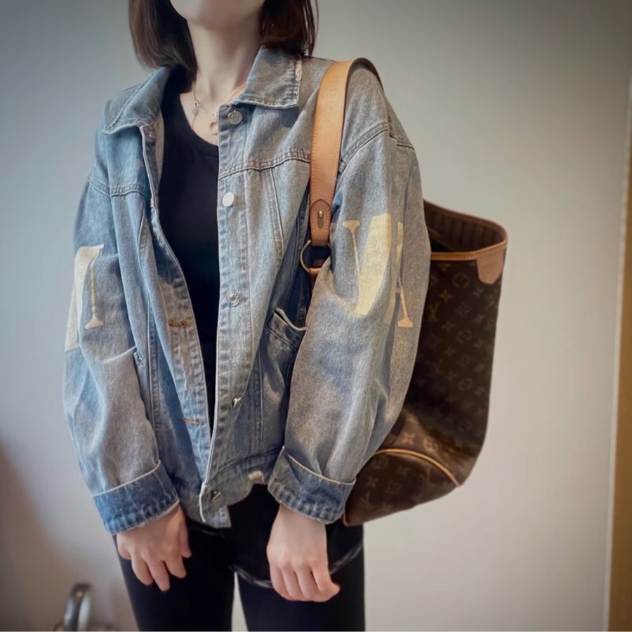 LV M40353 delightful MM單把肩背購物包托特包-24