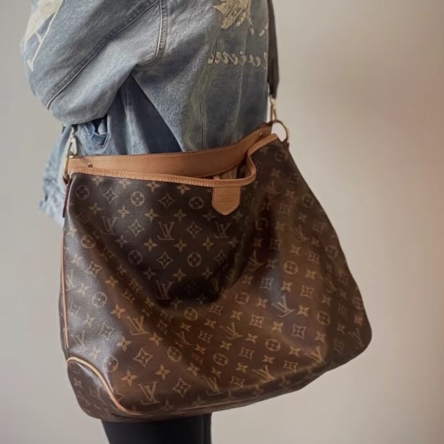 LV M40353 delightful MM單把肩背購物包托特包-25