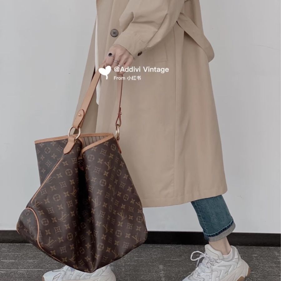 LV M40353 delightful MM單把肩背購物包托特包-27