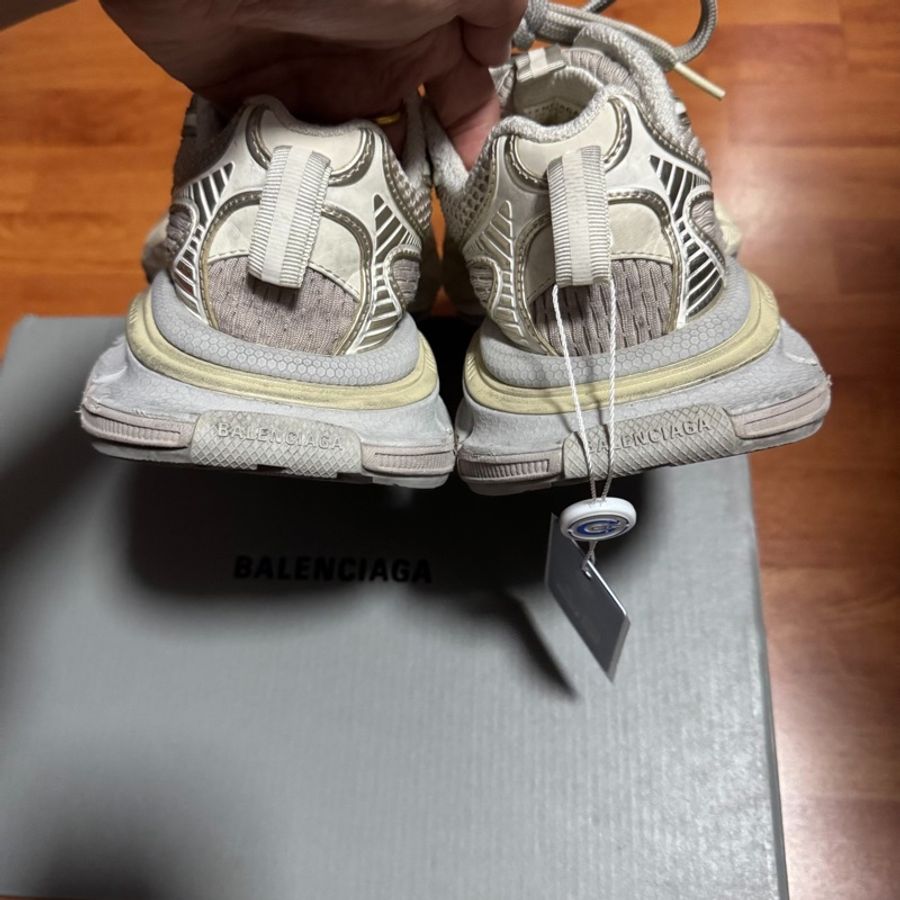 Balenciaga巴黎世家3xl做舊老爹鞋 厚底鞋 淺米色 35碼-4