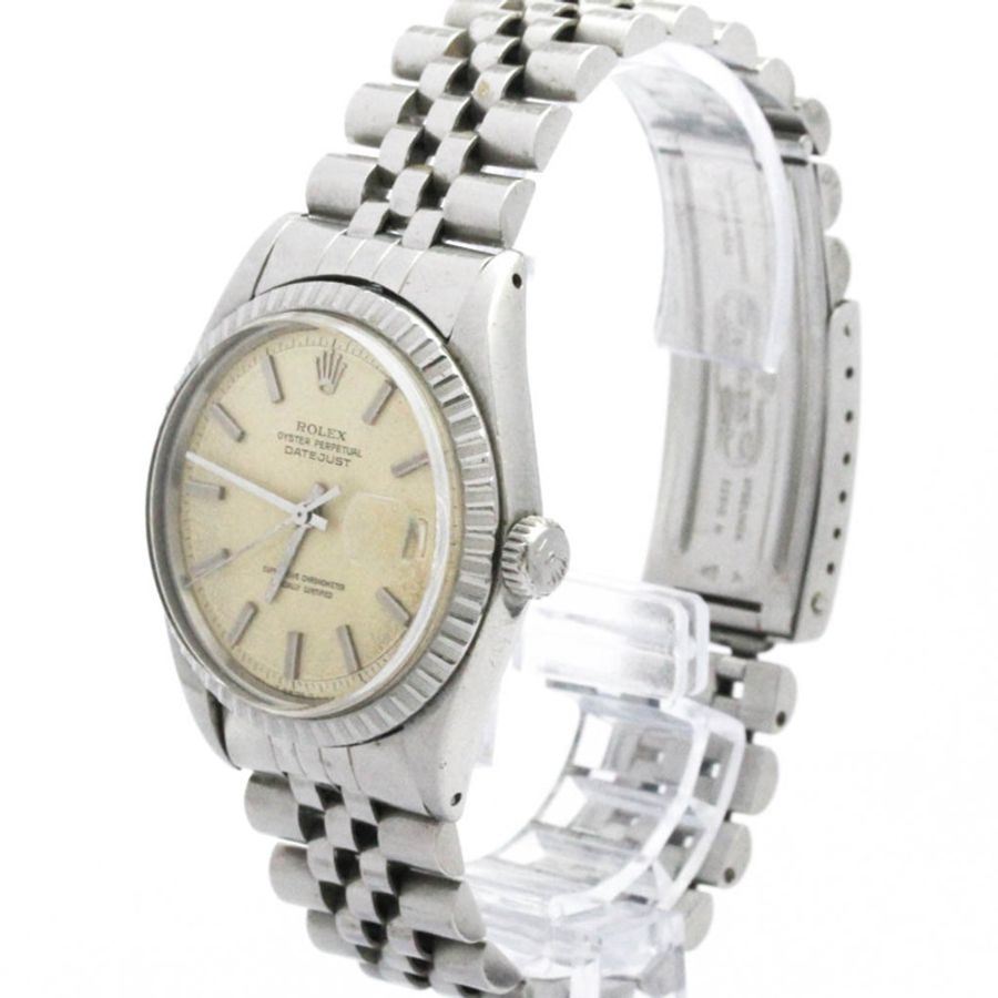 勞力士 Datejust 1601 白金精鋼自動男士腕錶-1