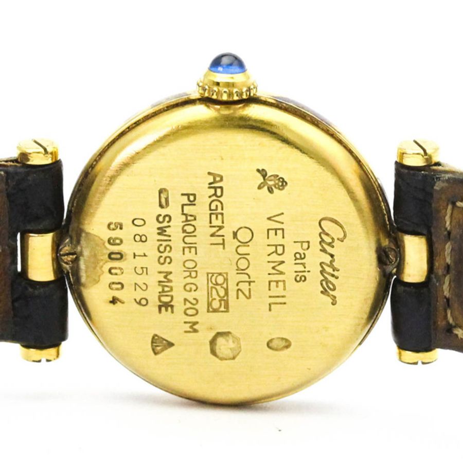 卡地亞 Must Vendome 鍍金石英女士腕錶 590004-6