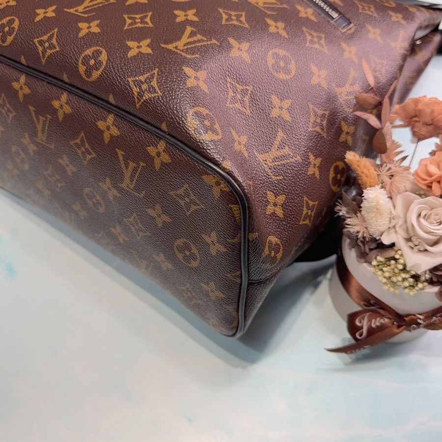LV Macassar Palk 經典老花後背包-8