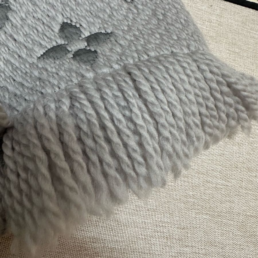 Louis Vuitton 羊毛灰圍巾-24