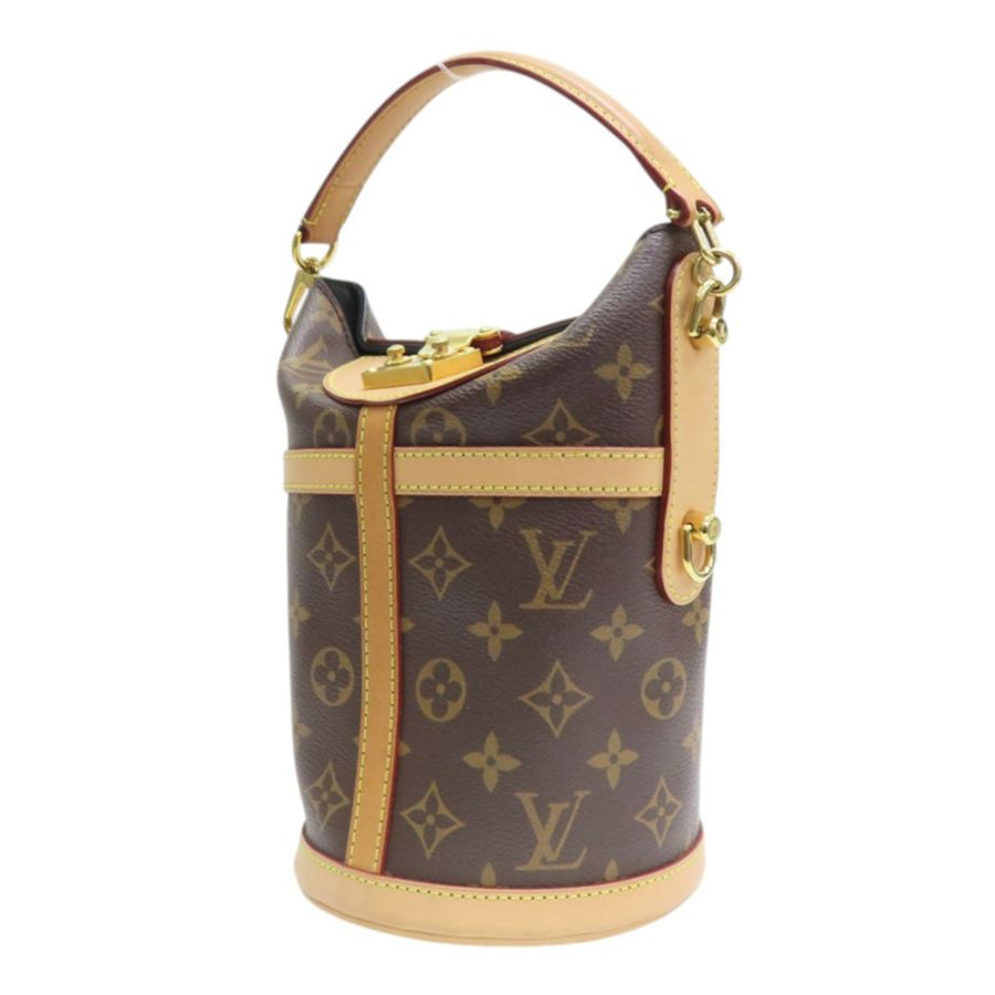 棕色 原花帆布 Duffle 兩用包【LOUIS VUITTON LV 路易威登】 M43587-2