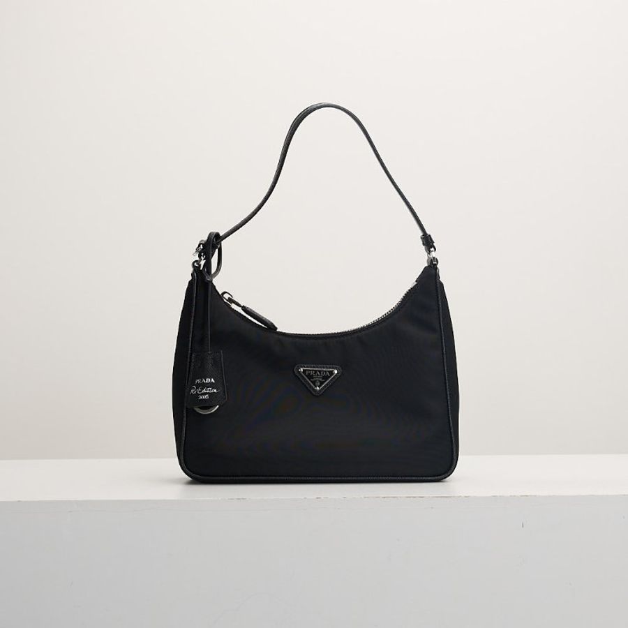 二手Prada hobo 2005 新款腋下包/黑色-0