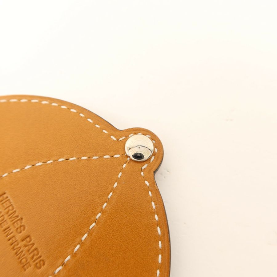 HERMES Swift皮革Paddock Bombe Charm掛飾-5
