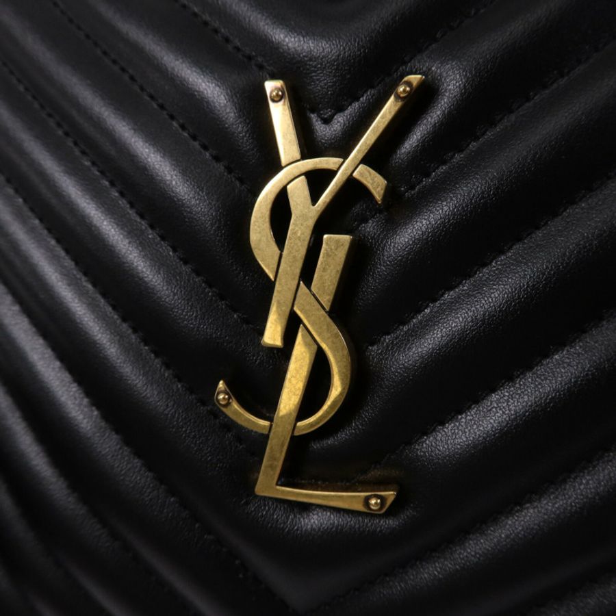 SAINT LAURENT 牛皮皮革LOU Camera Bag金扣肩背袋-6