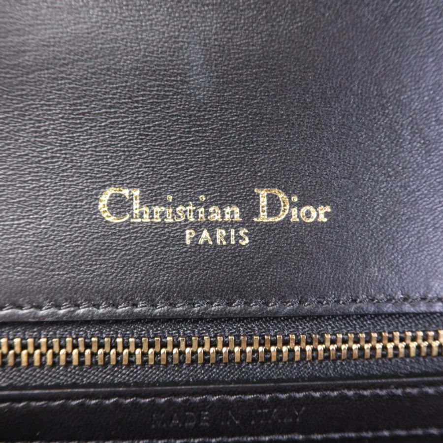 Dior 牛皮皮革Diorama金扣肩背袋-5