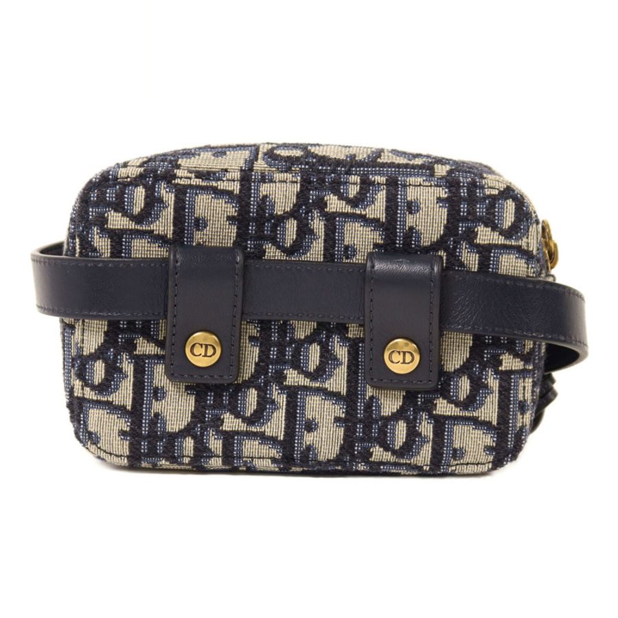 Dior 帆布Oblique Belt Bag金扣腰包-1
