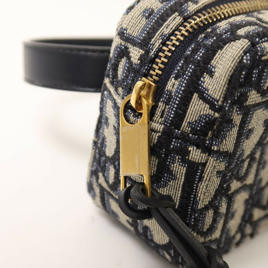 Dior 帆布Oblique Belt Bag金扣腰包-8