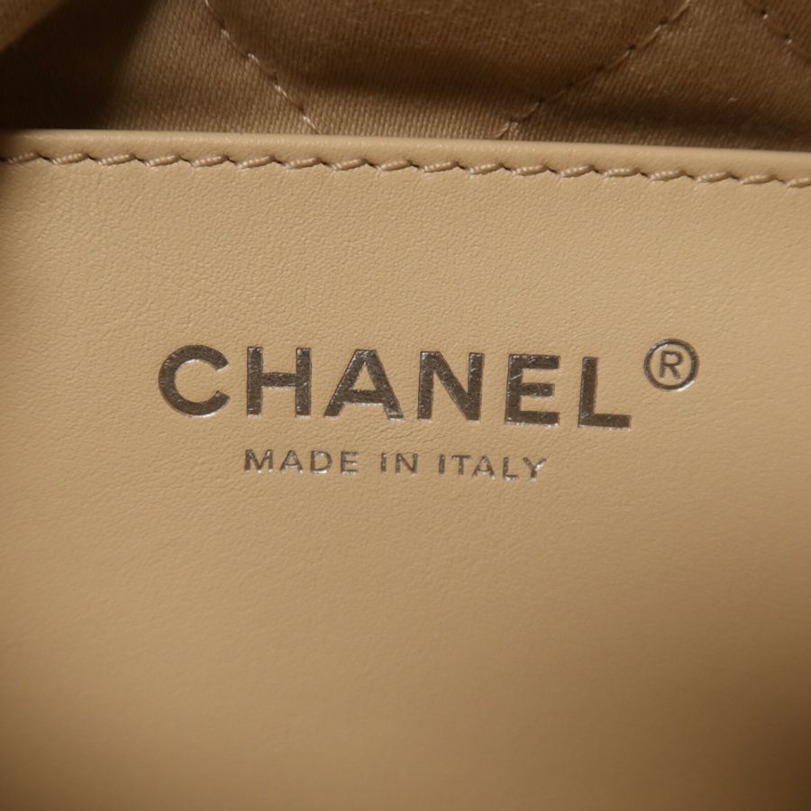 CHANEL 牛皮皮革Chanel 22 Mini鏈帶手挽肩背兩用袋-5