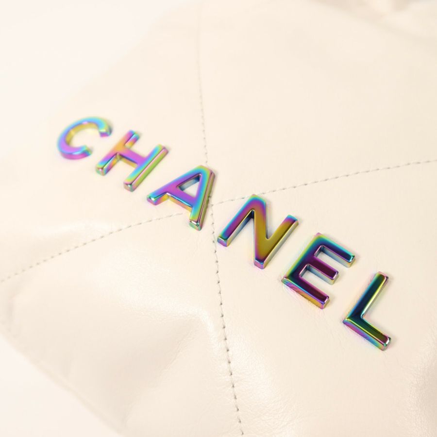 CHANEL 牛皮皮革Chanel 22 Mini鏈帶手挽肩背兩用袋-10