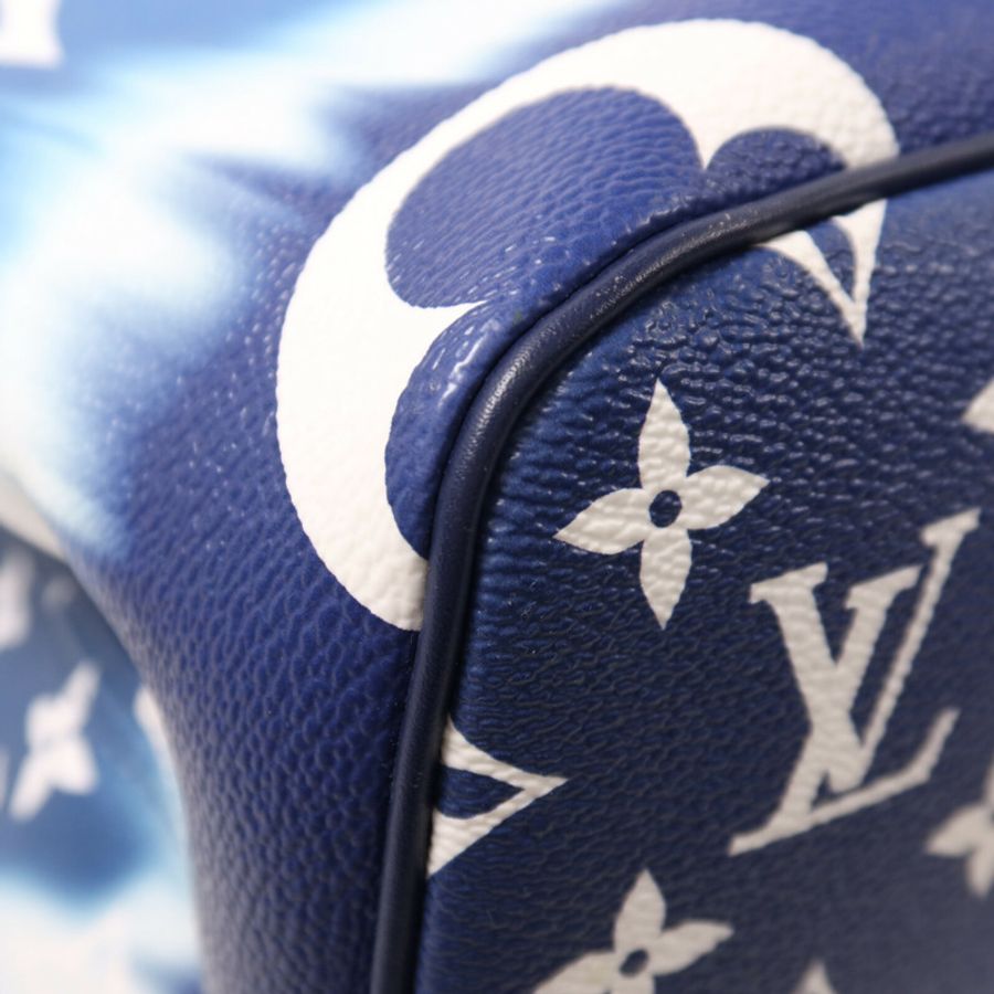 LOUIS VUITTON Monogram Escale Neverfull MM銀扣手挽袋-11