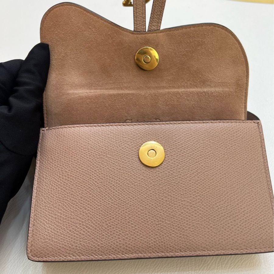 🎀 【極致優雅．近新珍藏】Dior Saddle Belt Pouch馬鞍粒面小牛皮腰包 / 附皮帶 🎀-10