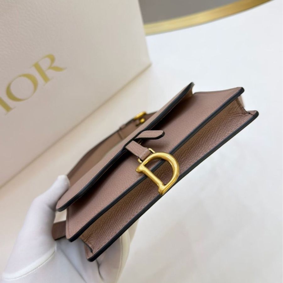 🎀 【極致優雅．近新珍藏】Dior Saddle Belt Pouch馬鞍粒面小牛皮腰包 / 附皮帶 🎀-21