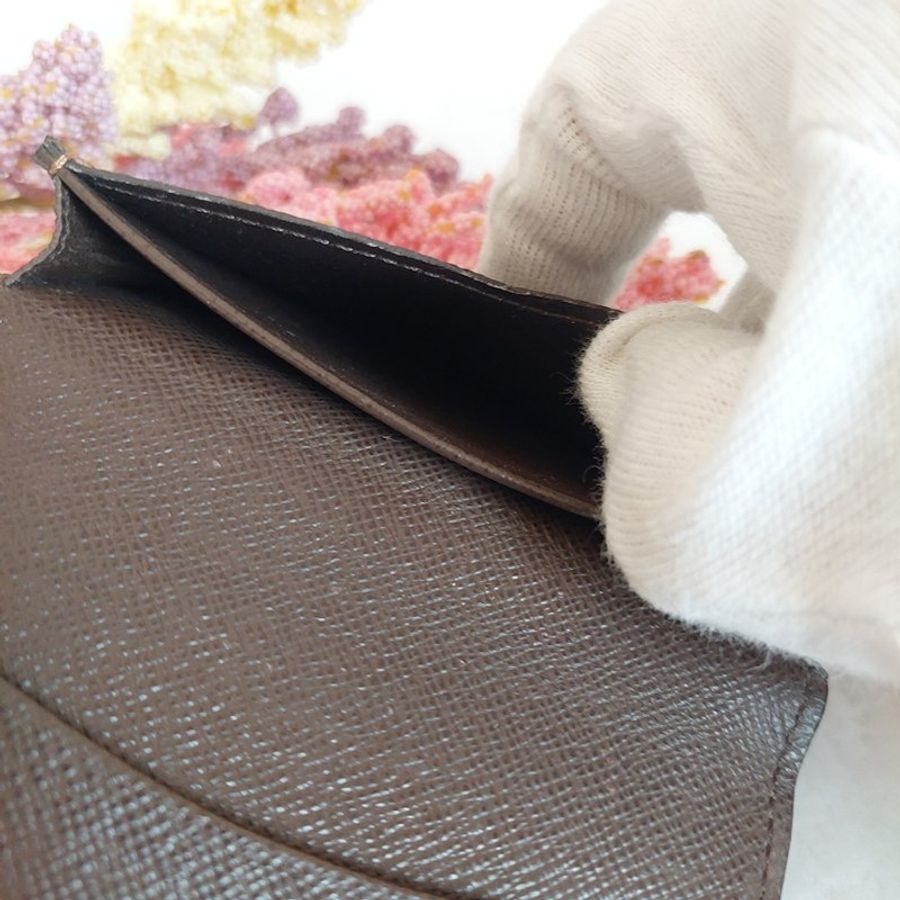 LV🌈現品實拍🌈 N62920咖棋盤格名片/信用卡夾包~二手品-53