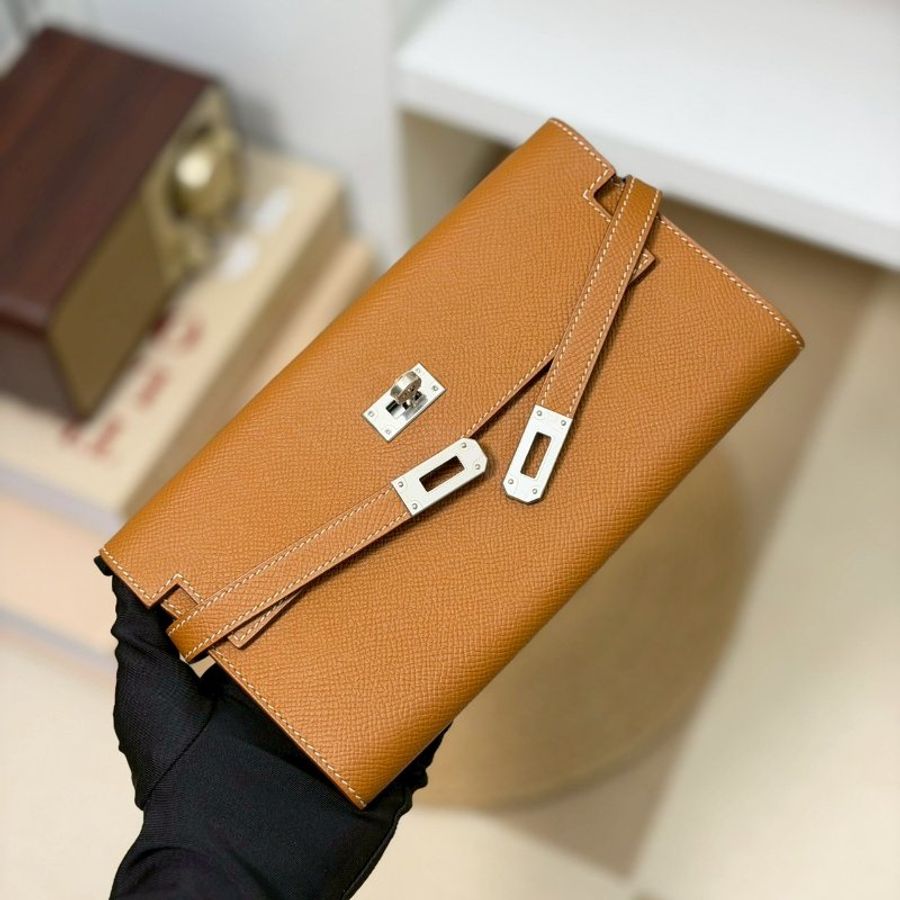 🏷Hermes 愛馬仕．Kelly 長夾改造/Epsom D刻-15