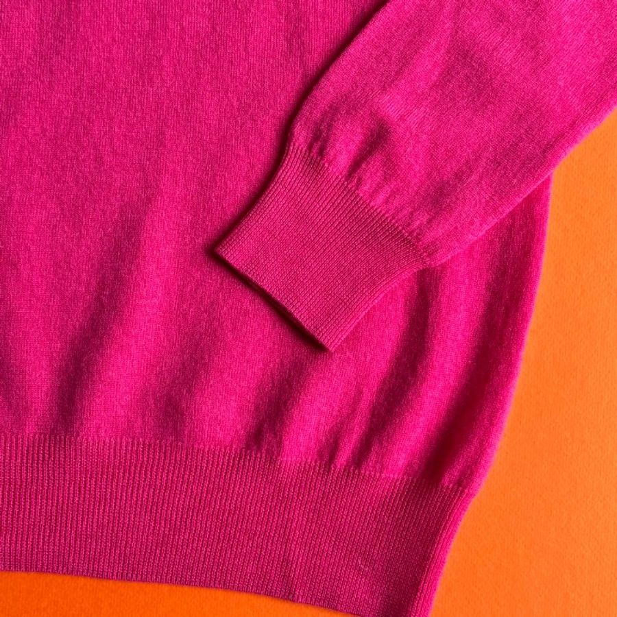 ::Alexander McQueen:: 燕子刺繡桃紅色桃醫 Pink Embroidered Logo Women Sweatshirt MCQ-4