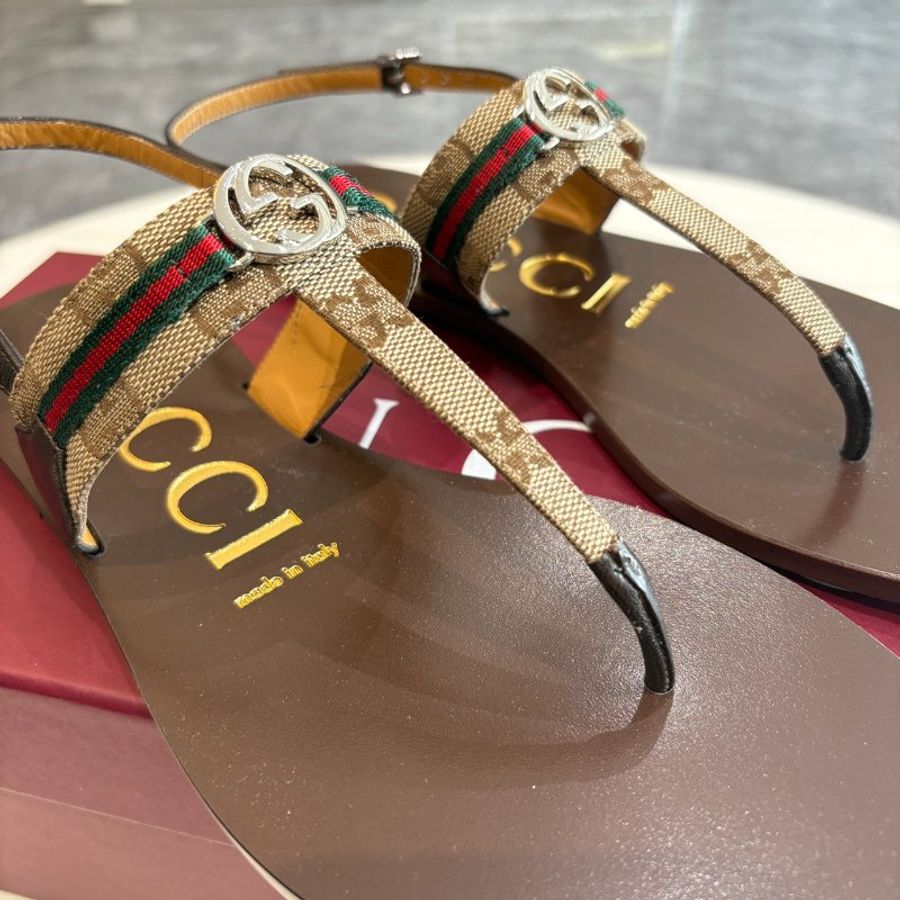 *SHIHNA名牌精品* GUCCI 女士互扣式G型網狀涼鞋 (女鞋/尺寸可訂購)-2