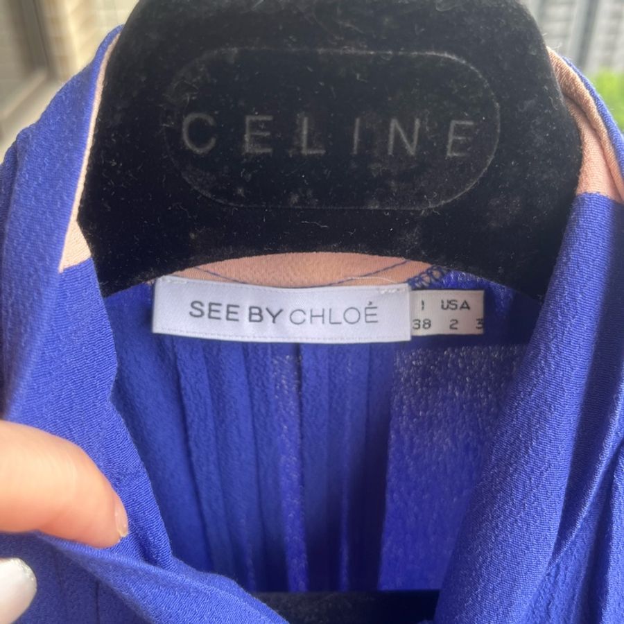 See By Chloe 藍色小洋裝 性感可愛皆可 34號-10