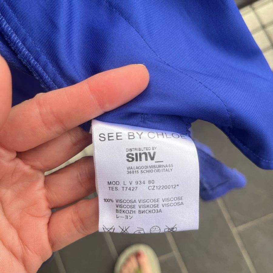 See By Chloe 藍色小洋裝 性感可愛皆可 34號-11