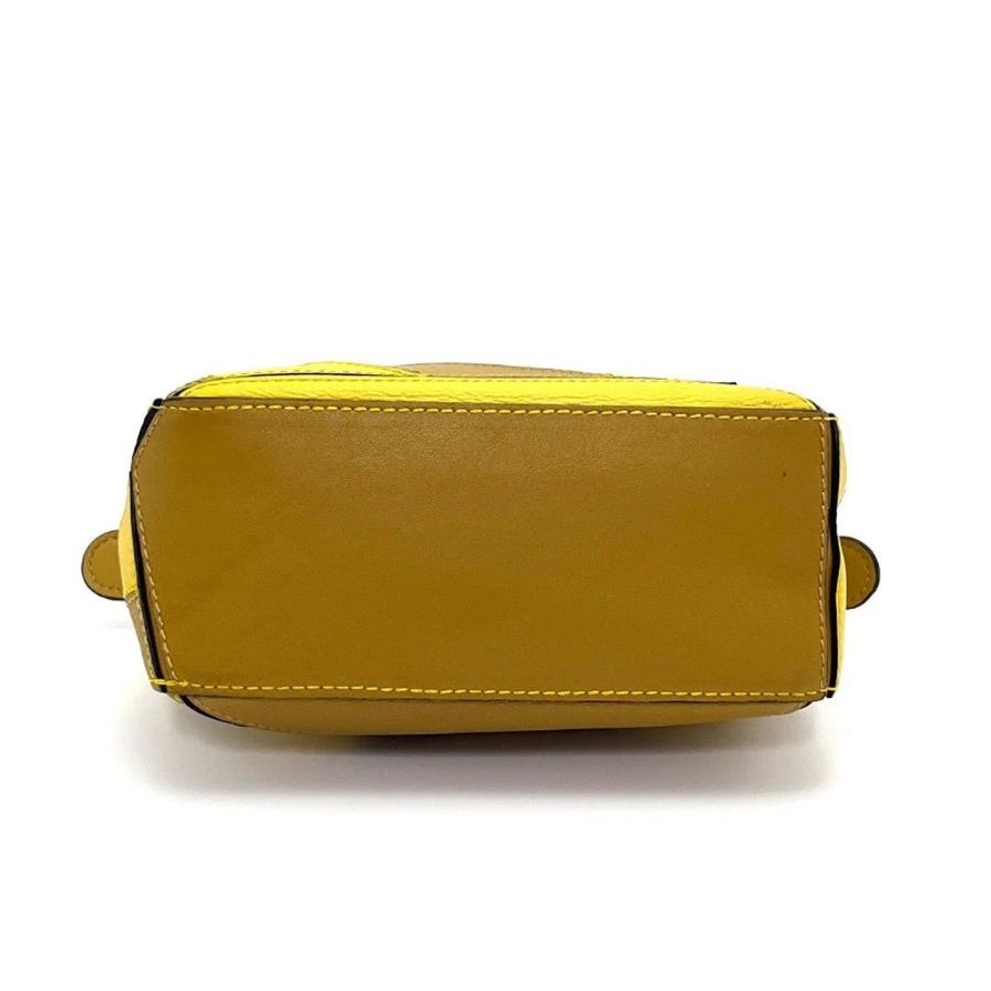 LOEWE拼色金扣 Puzzle mini手提肩背斜背包17*11*7.5 95新 配件塵袋-2