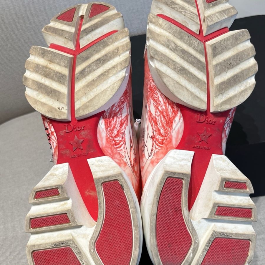98新Dior迪奧紅色D-Connect老爹鞋 37碼-7