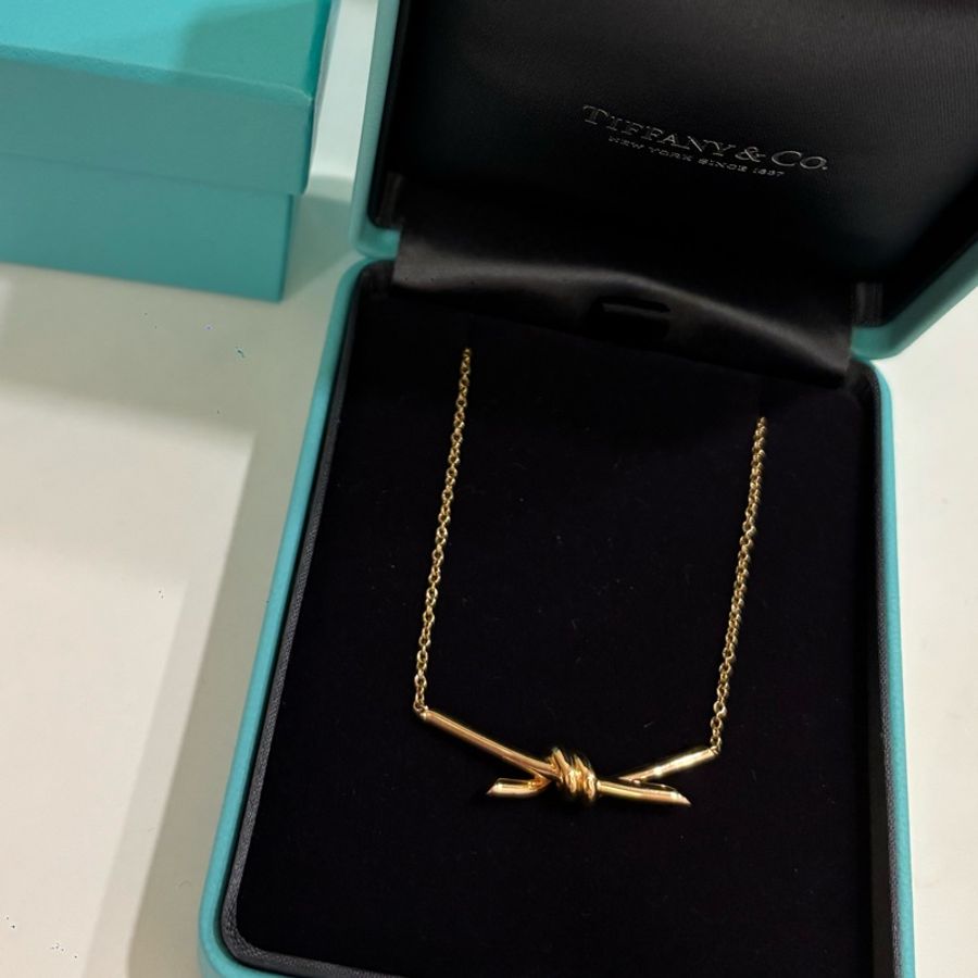 TIFFANY &CO. 18K Knot系列玫瑰金 項鍊-2